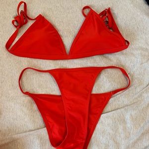 red bikini worn once